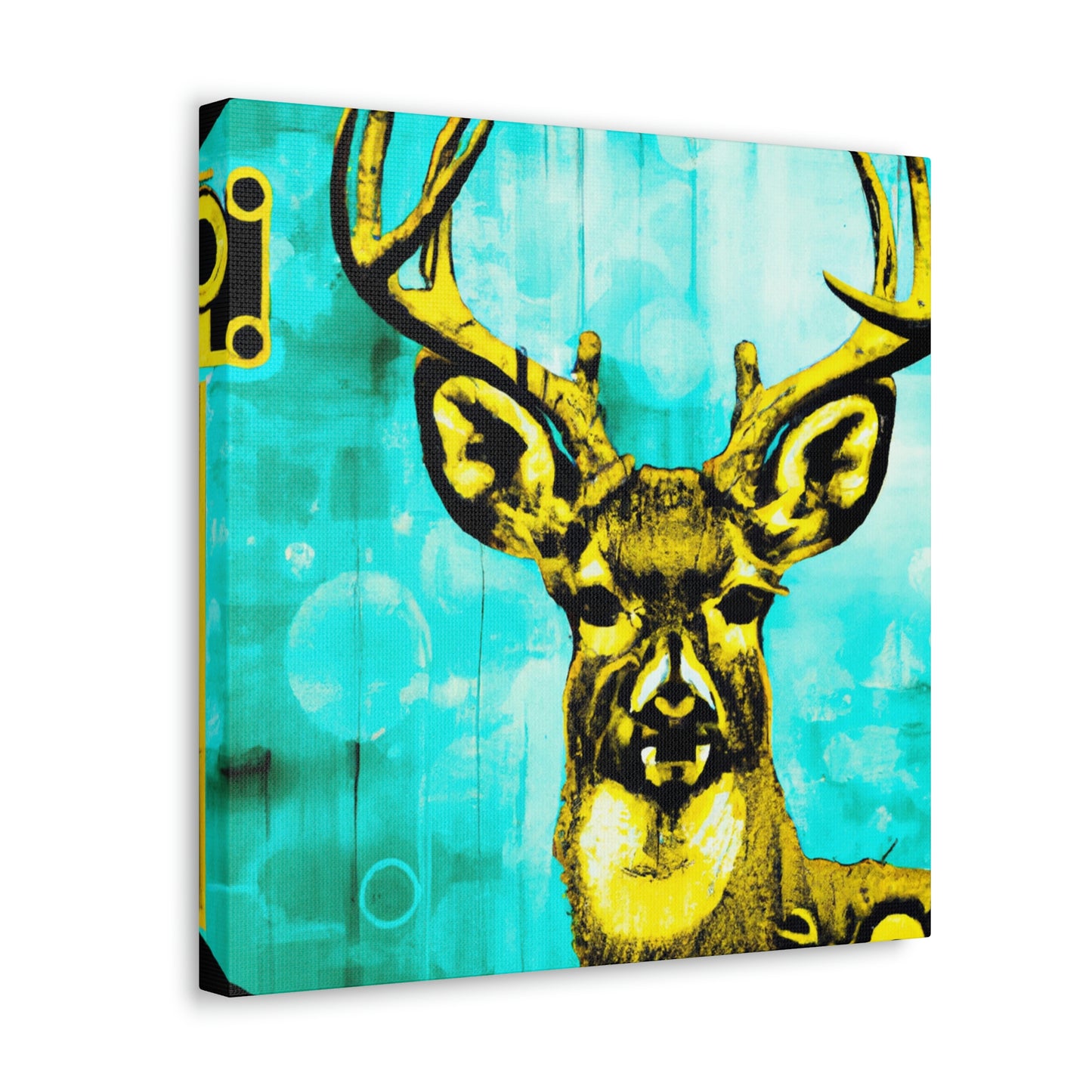 "Deer on a Steam Train" - Canvas