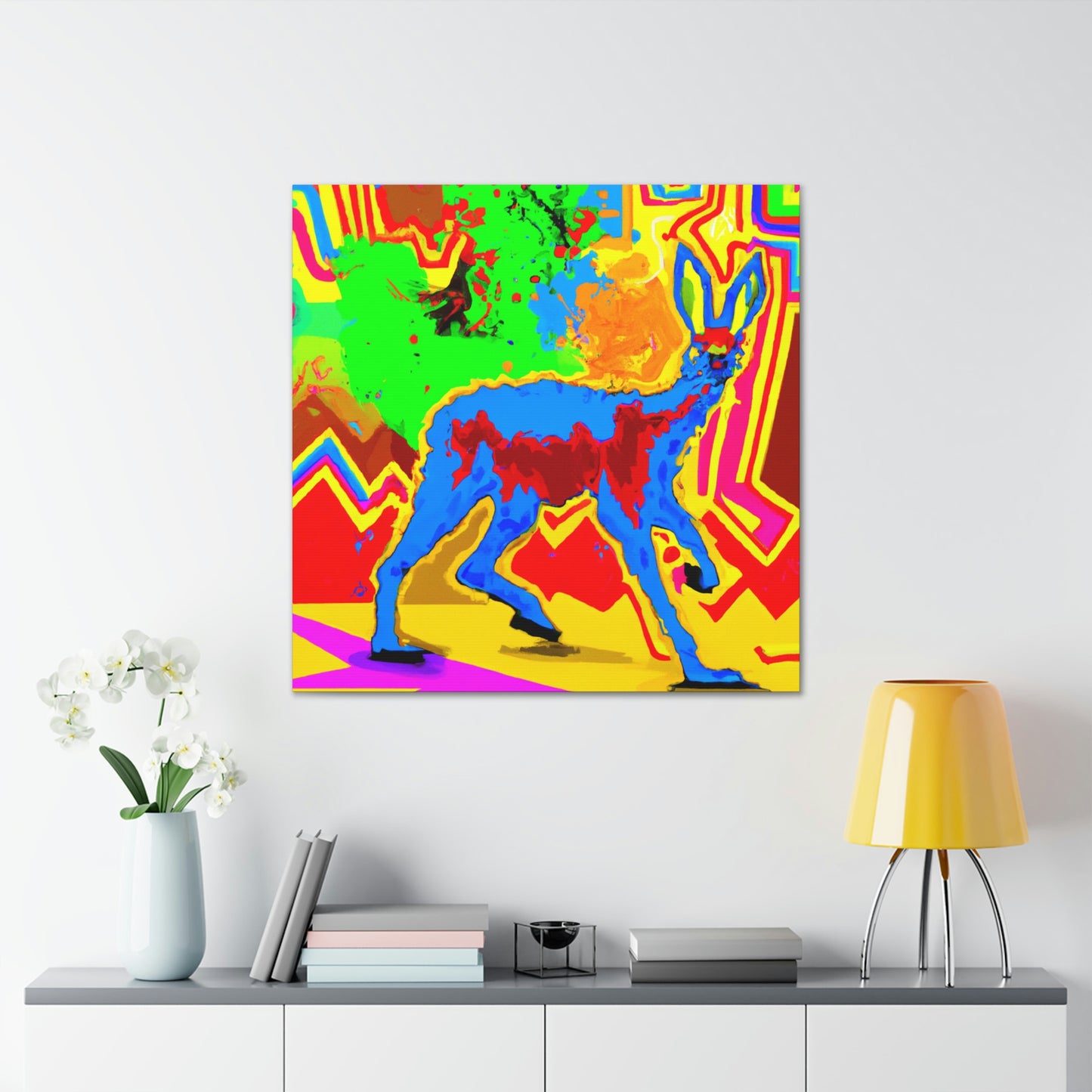 "Caracal in Nature's Den" - Canvas