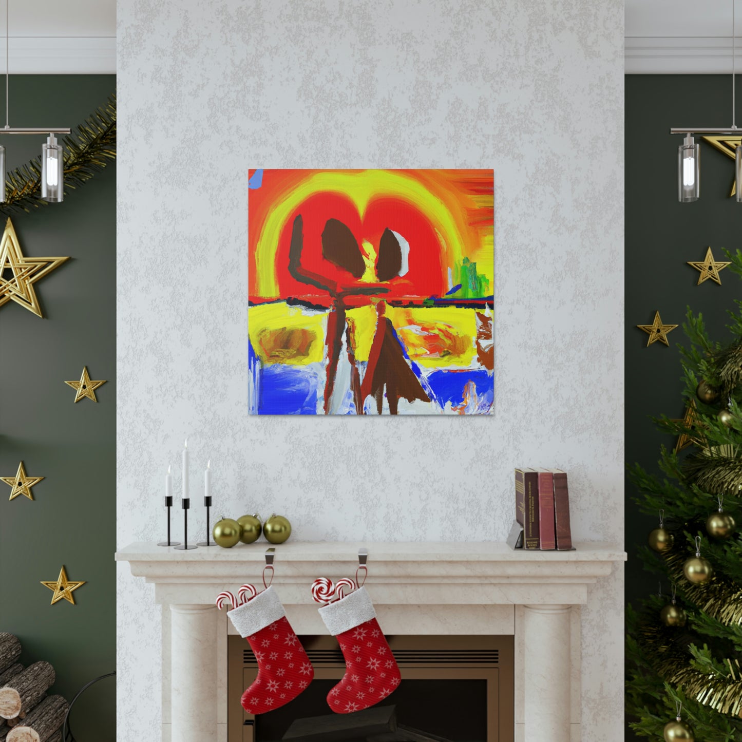 Love at Sunset - Canvas