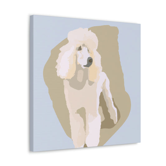 "Poodle in Minimalism" - Canvas