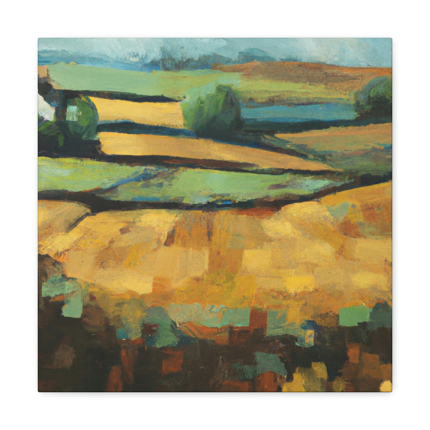 Harvesting Crop Fields - Canvas