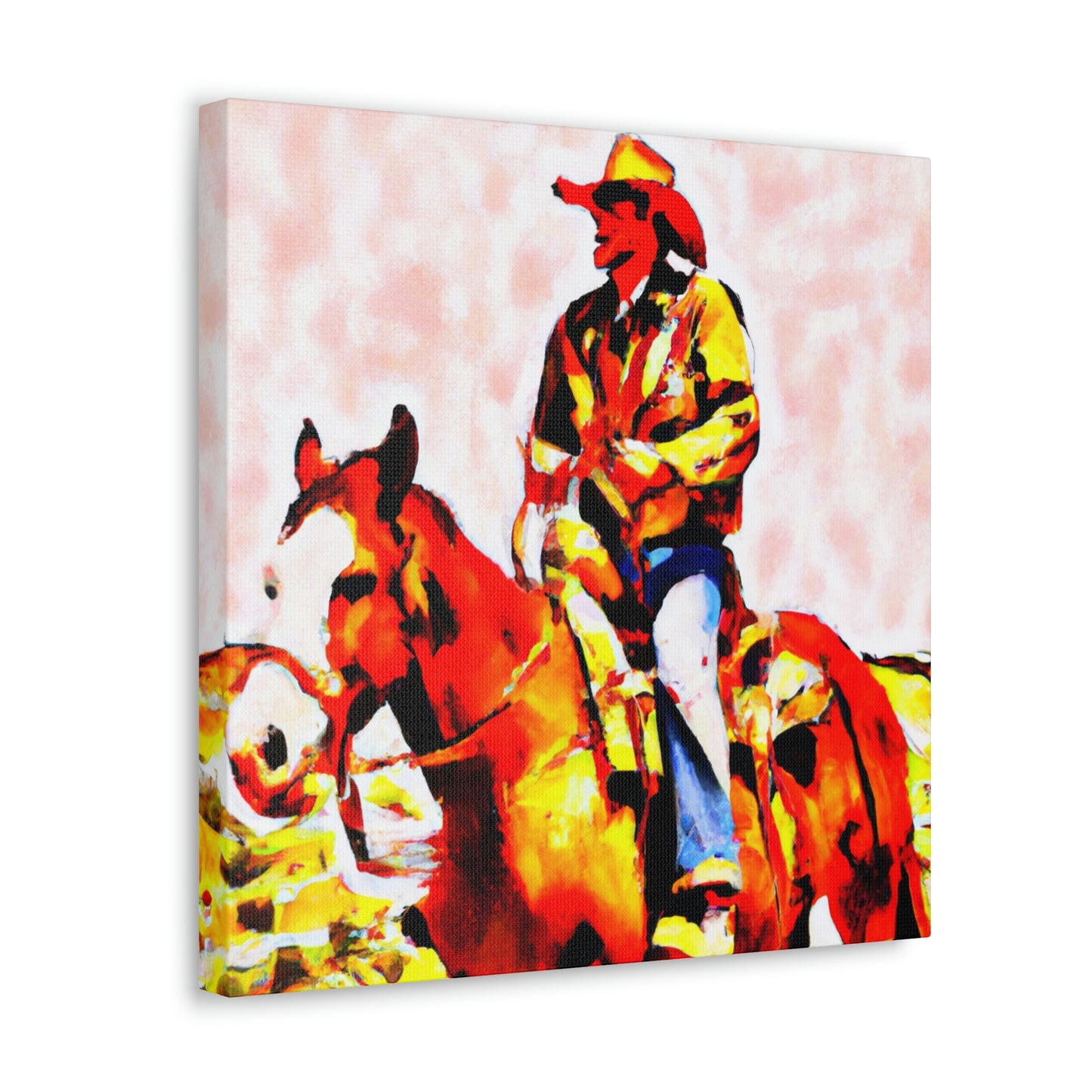 Pony Express Triumphant. - Canvas