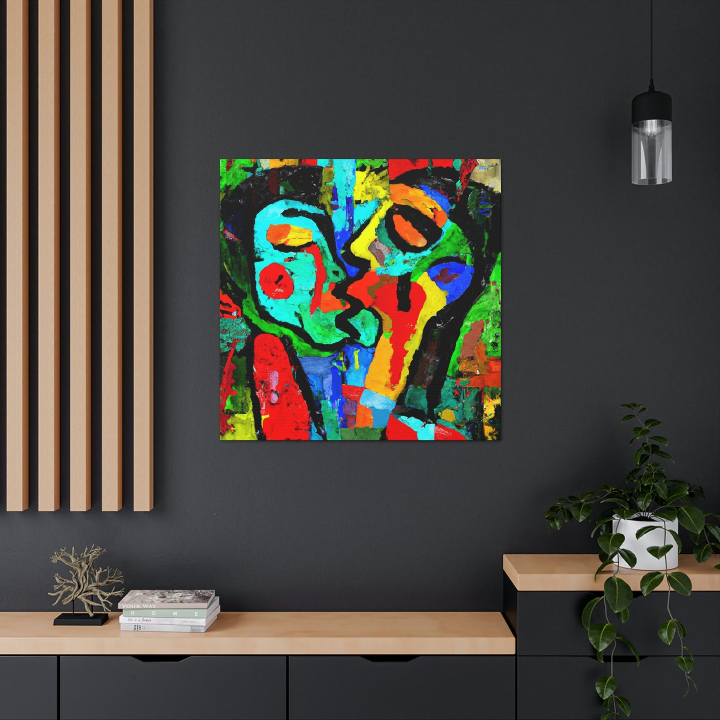 Love's Ardent Embrace - Canvas