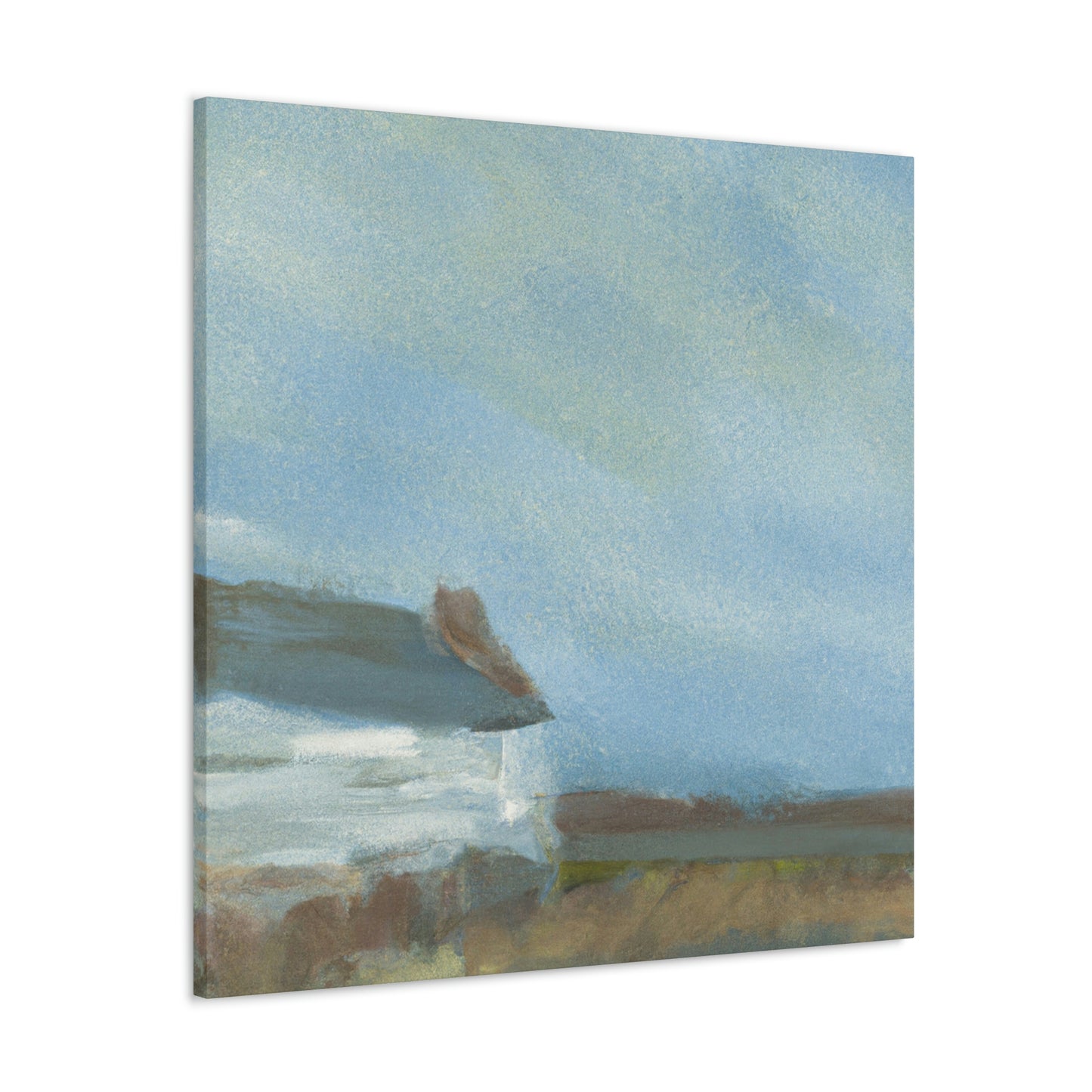 "Barn At Sunset 1940s" - Canvas