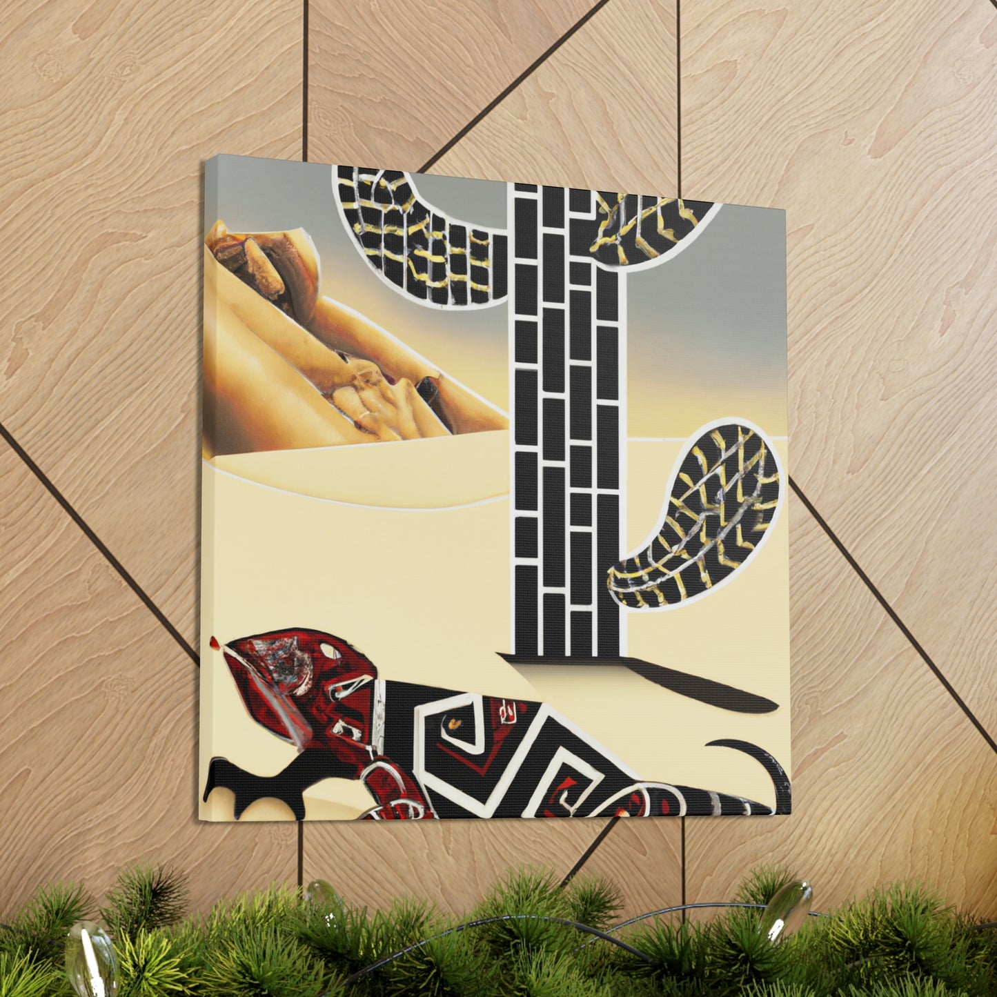 "Gila Monster Glittering Dream" - Canvas