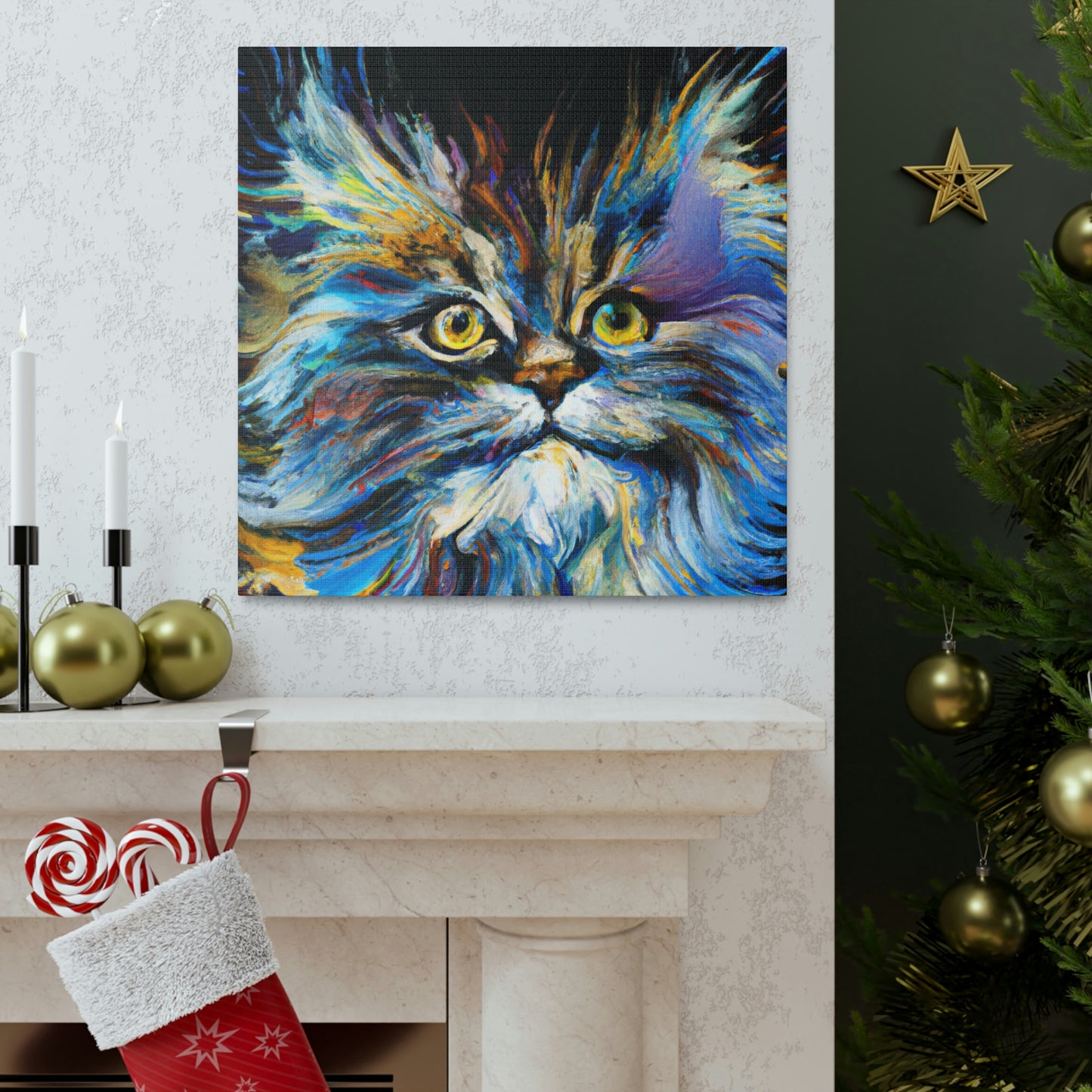 Maine Coon Expressionism - Canvas