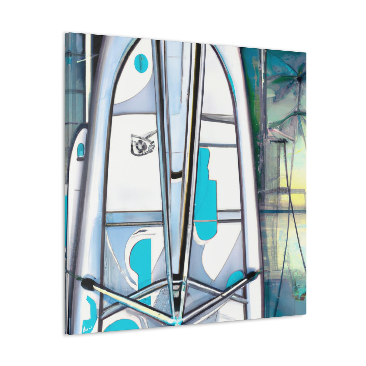 "Surfers on Paddleboard" - Canvas