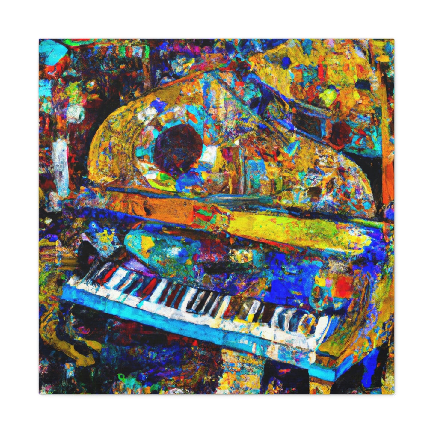 "Piano in Expressionism" - Canvas