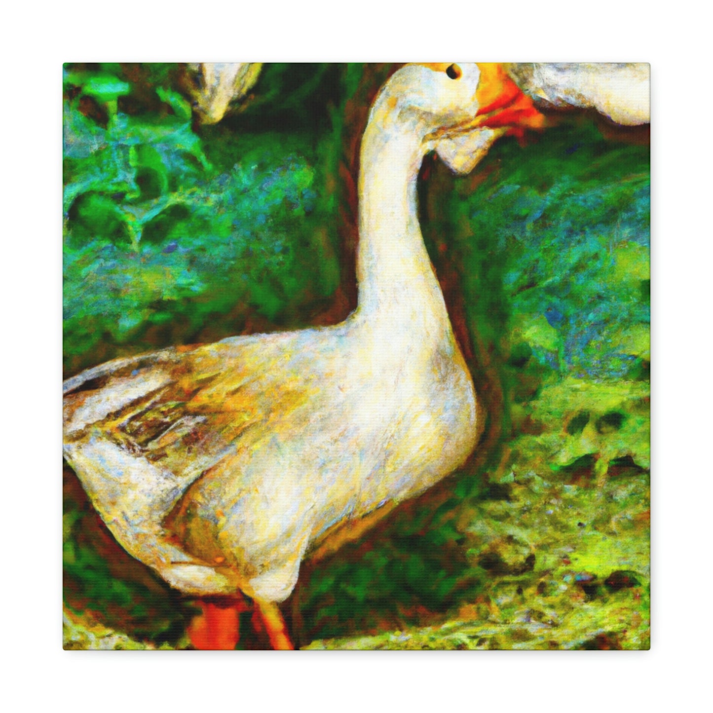 "Goose in Flight Impression" - Canvas