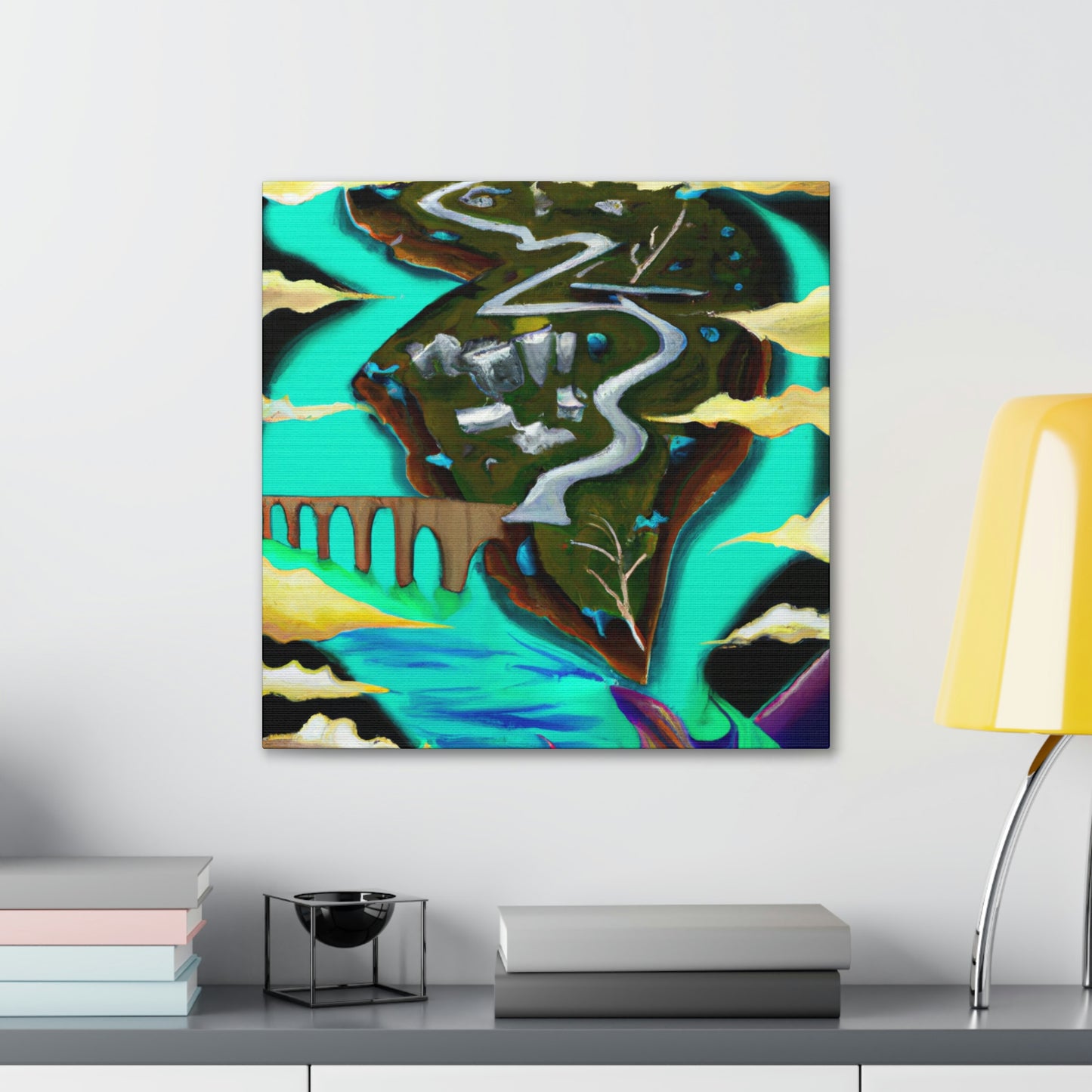 River's Surreal Journey - Canvas