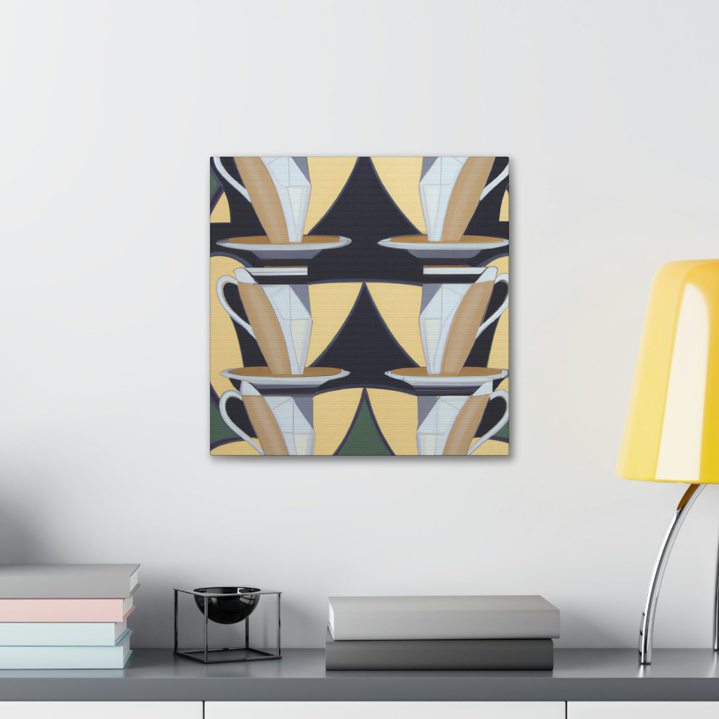 Charming Teacup Symphony - Canvas