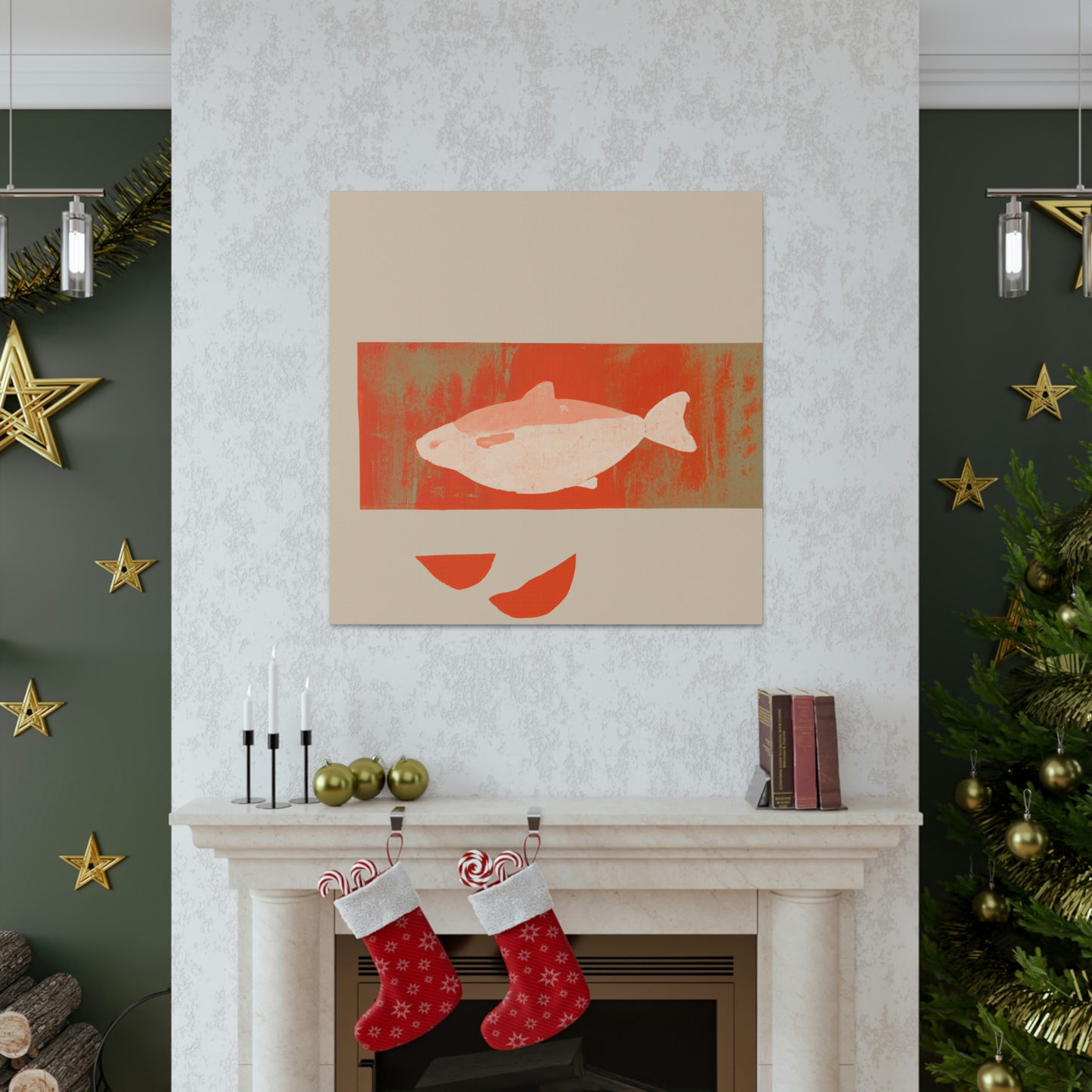 "Salmon in Simplicity" - Canvas