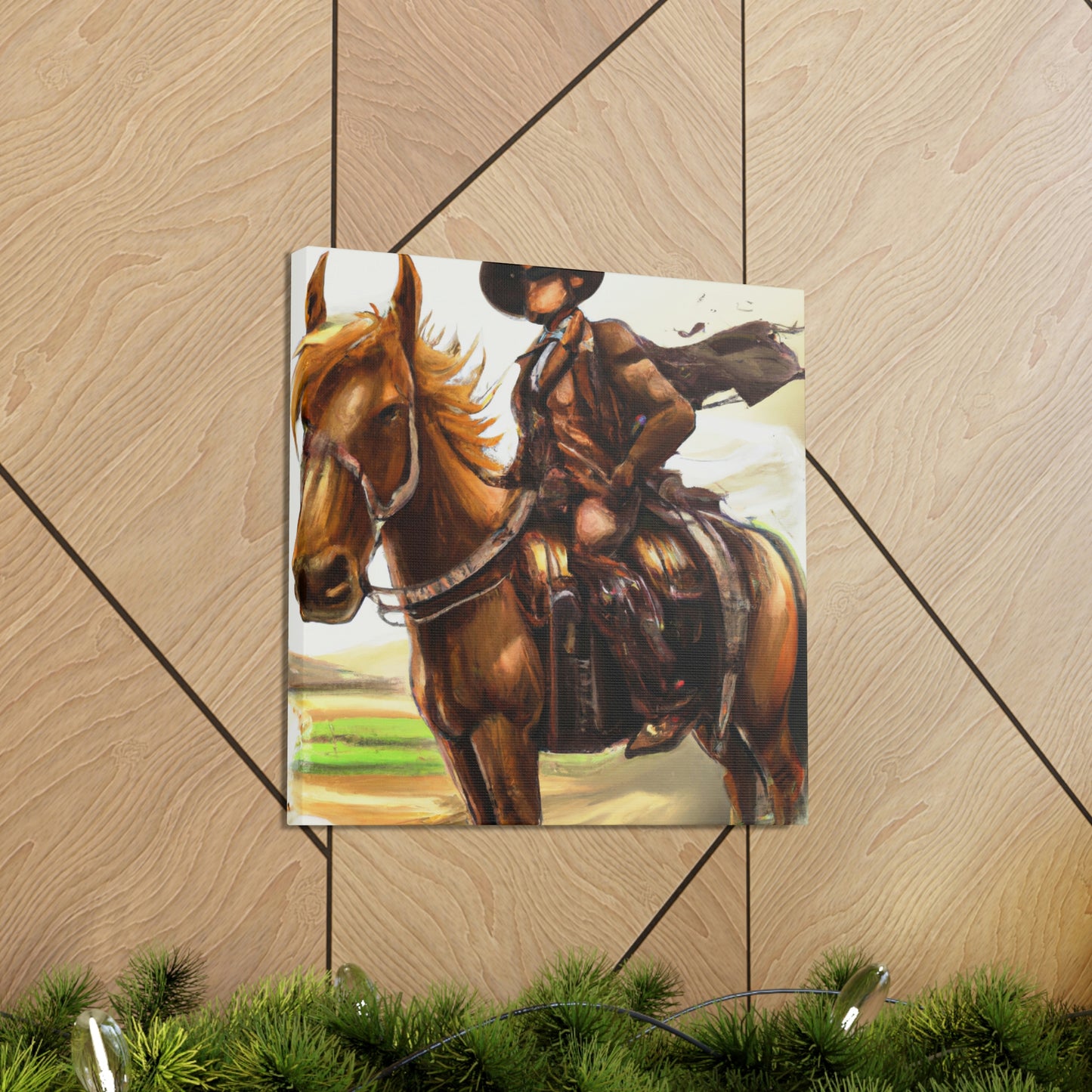 Pony Express Surrealism - Canvas