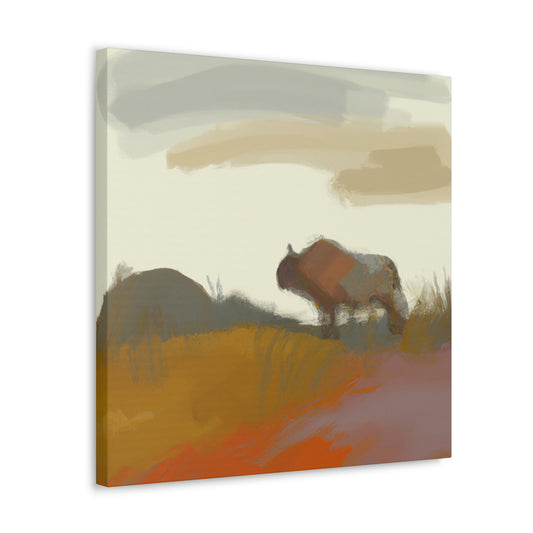 "Bison in Expressionism" - Canvas