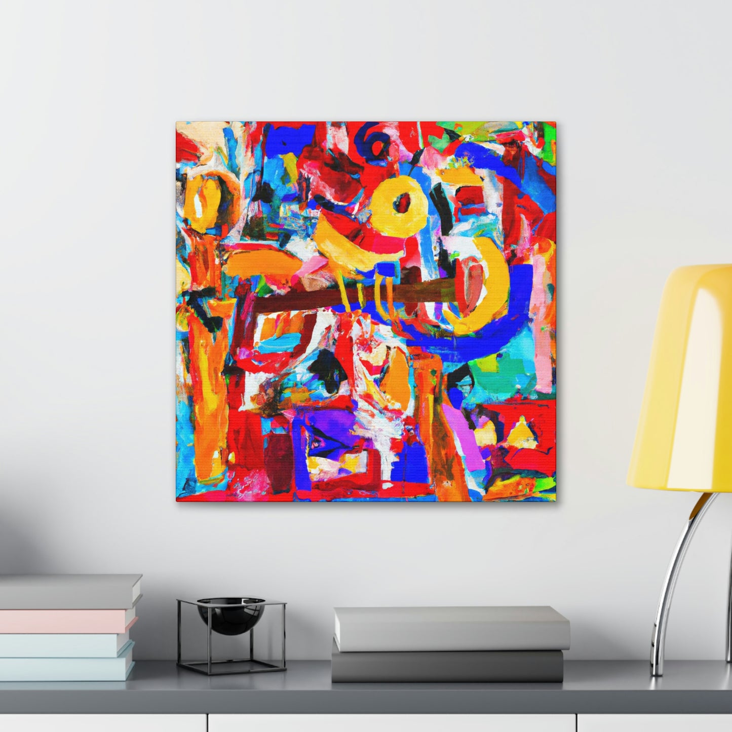 "Flute's Musical Hues" - Canvas