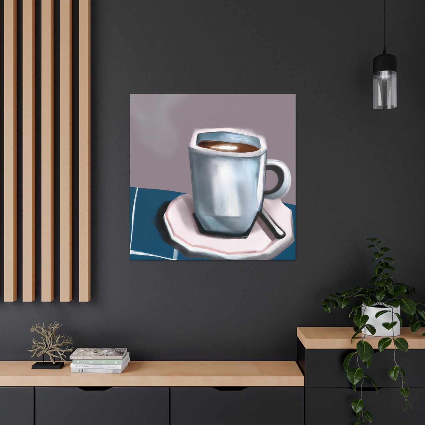 Cup of Joyful Coffee - Canvas