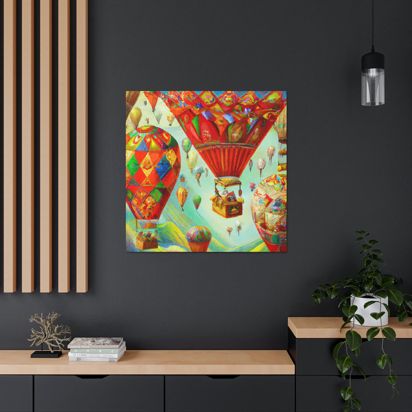 "Floating Hot Air Dream" - Canvas