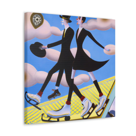 "Skating in the Jazz Age" - Canvas