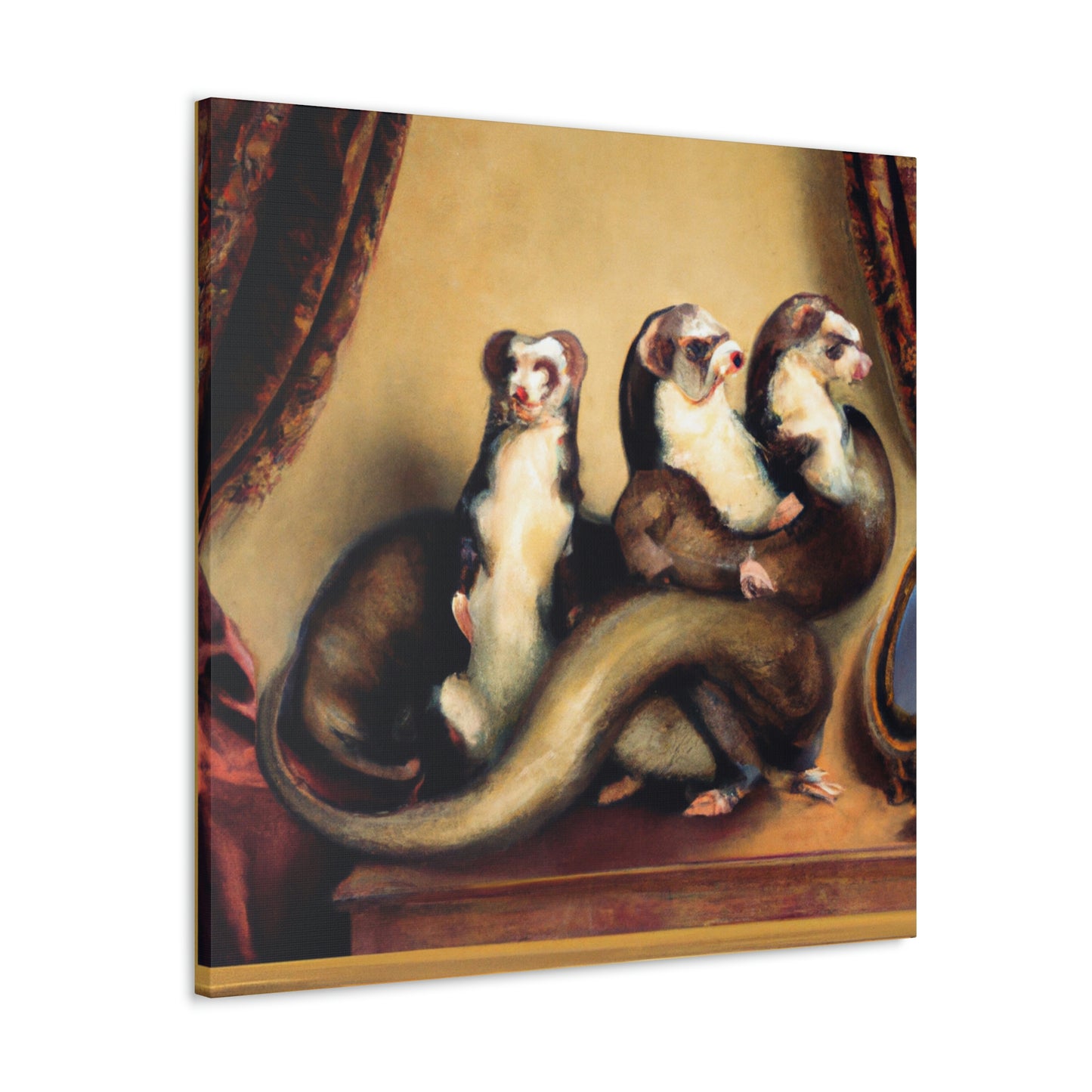 Ferrets in Baroque - Canvas