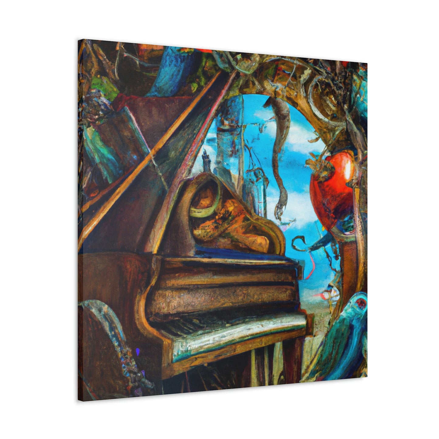 Piano in Expressionism - Canvas