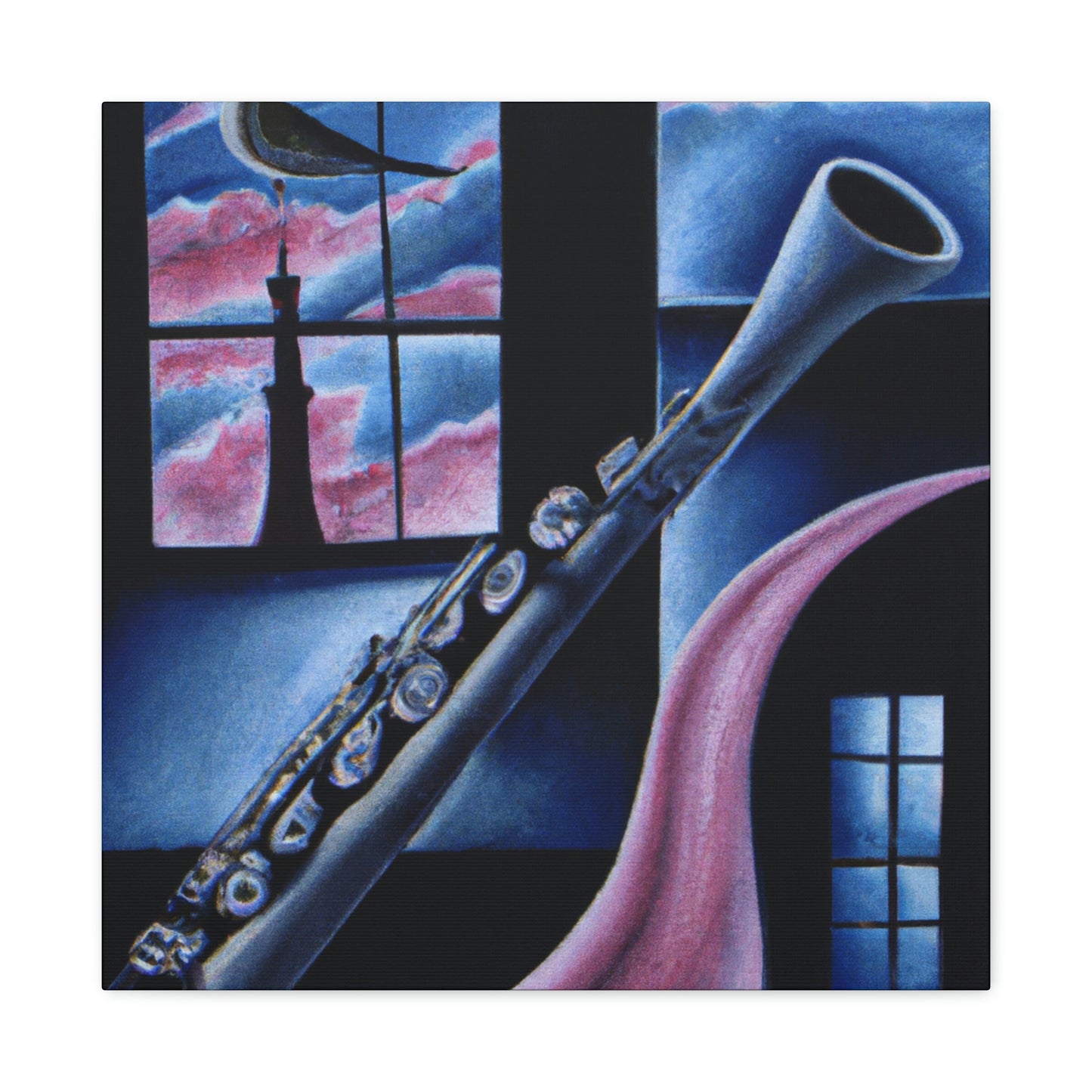 Clarinet in the Clouds - Canvas