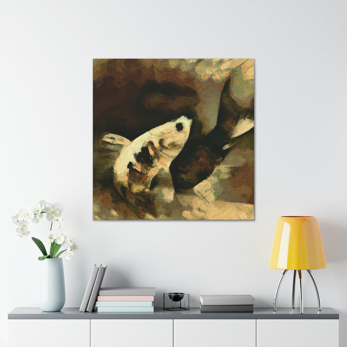 "Killing with Killifish" - Canvas