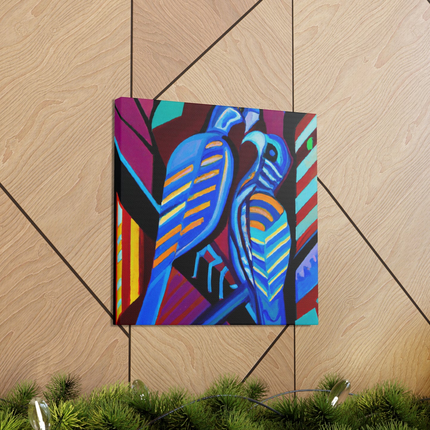 Loving Birds Flourish - Canvas