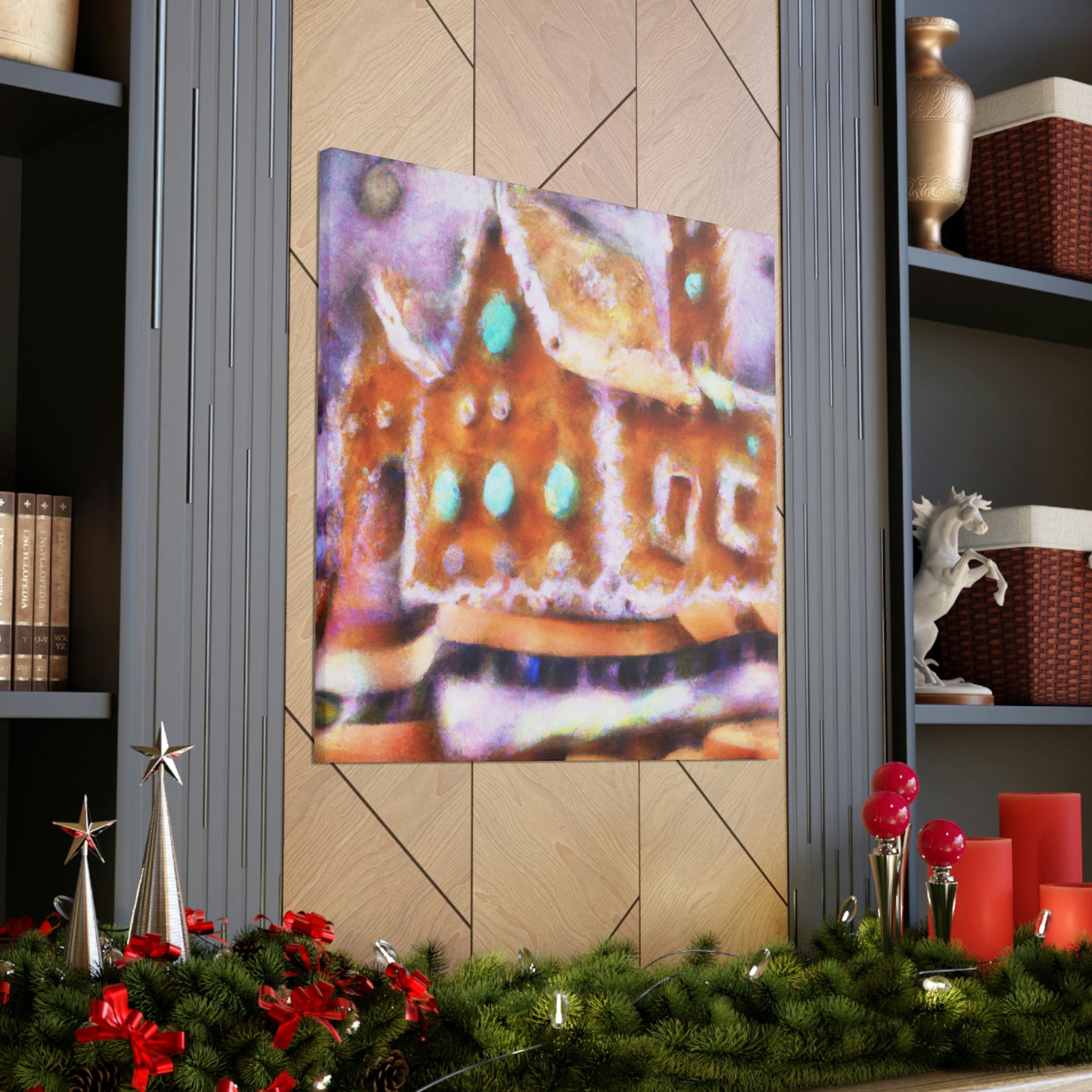 Gingerbread House Dream - Canvas