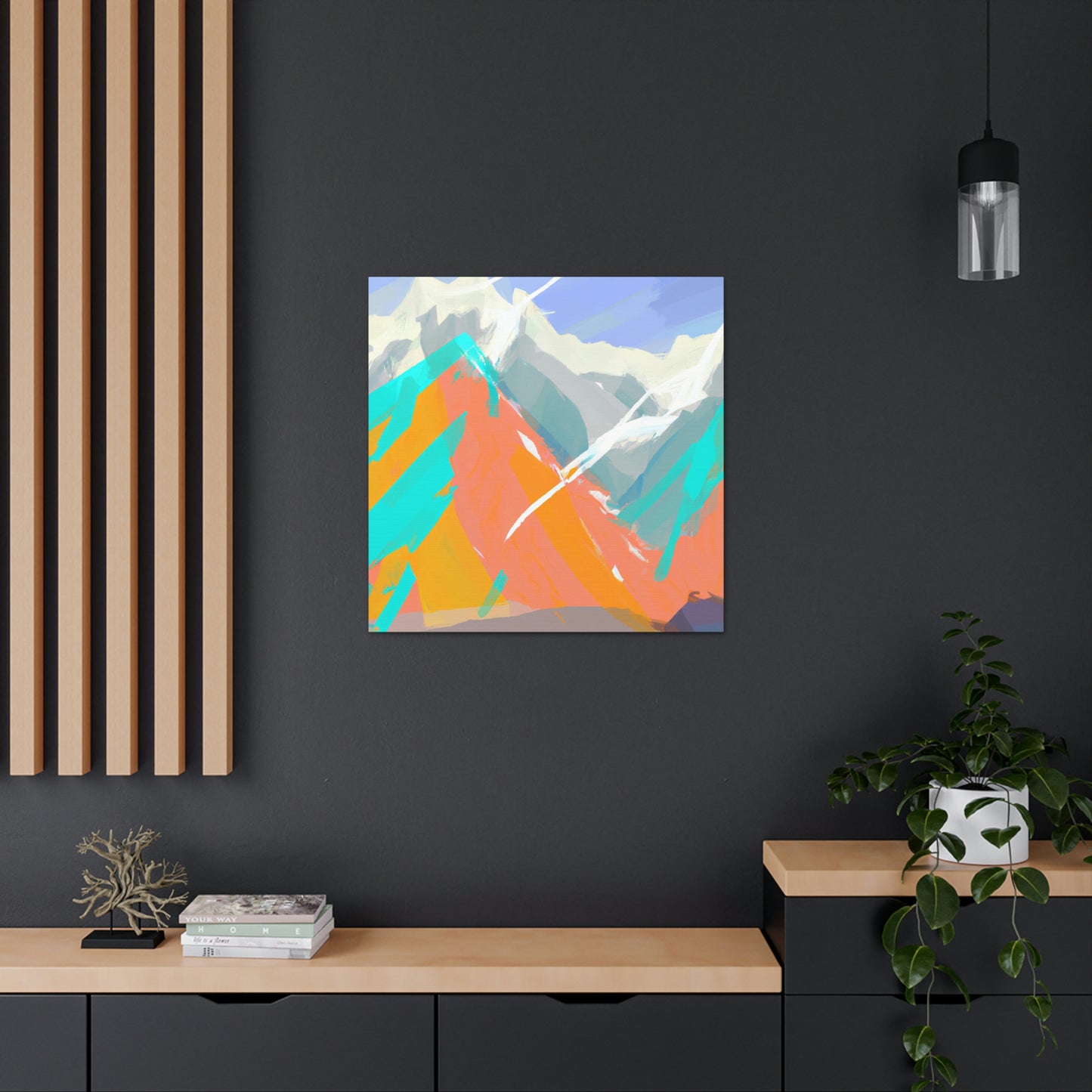 Mountain Abstraction 1940s - Canvas