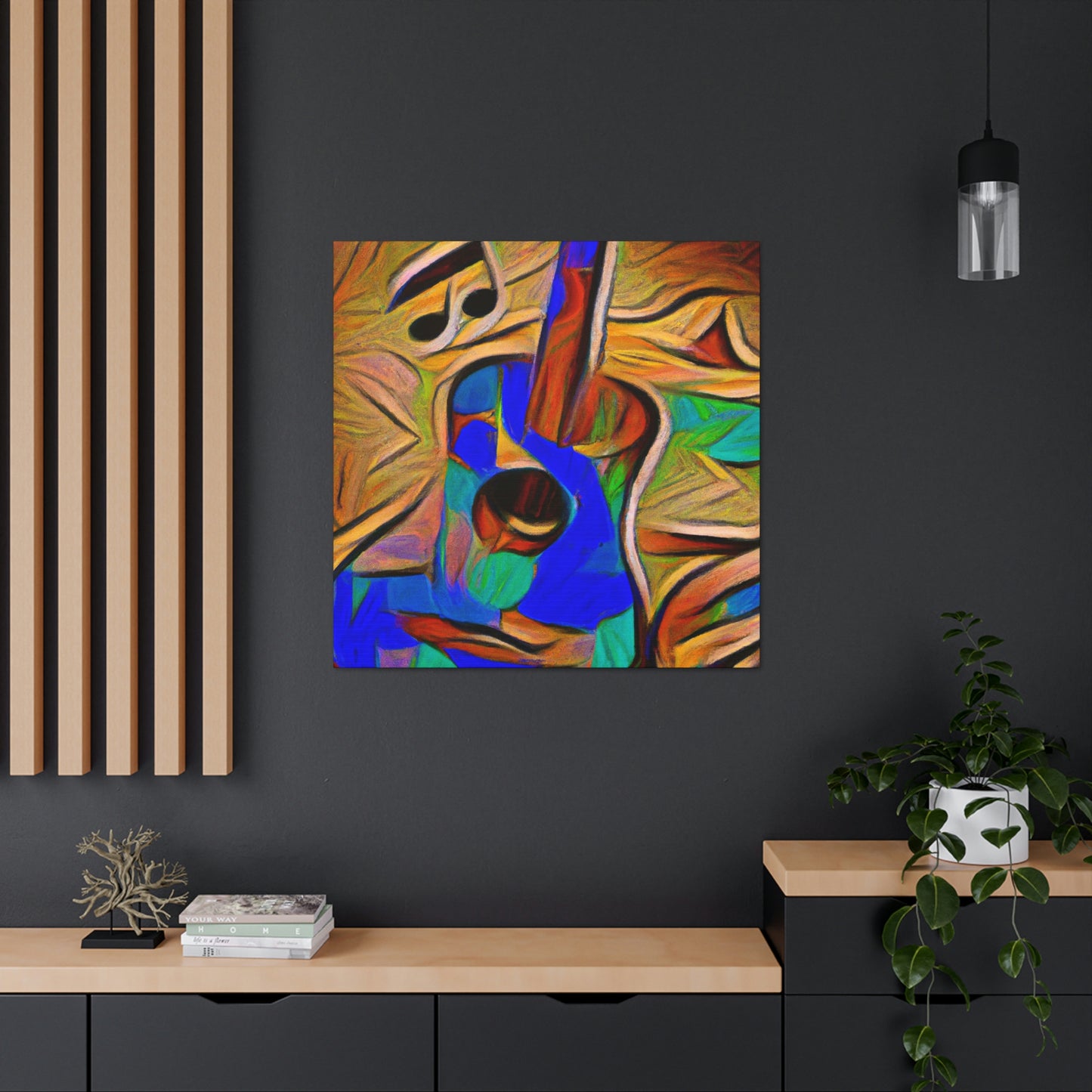 "Acoustic Guitar Resonance" - Canvas