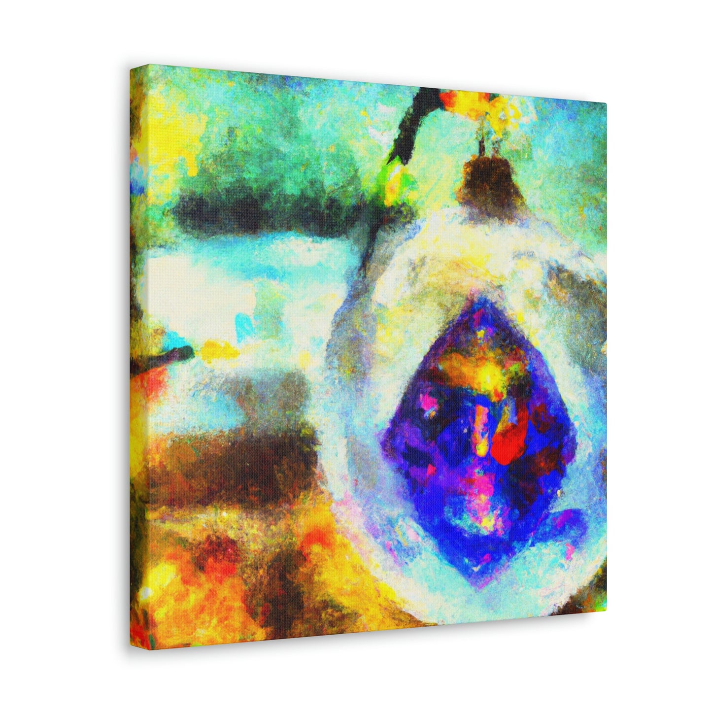 "Glimmering Christmas Ornament" - Canvas