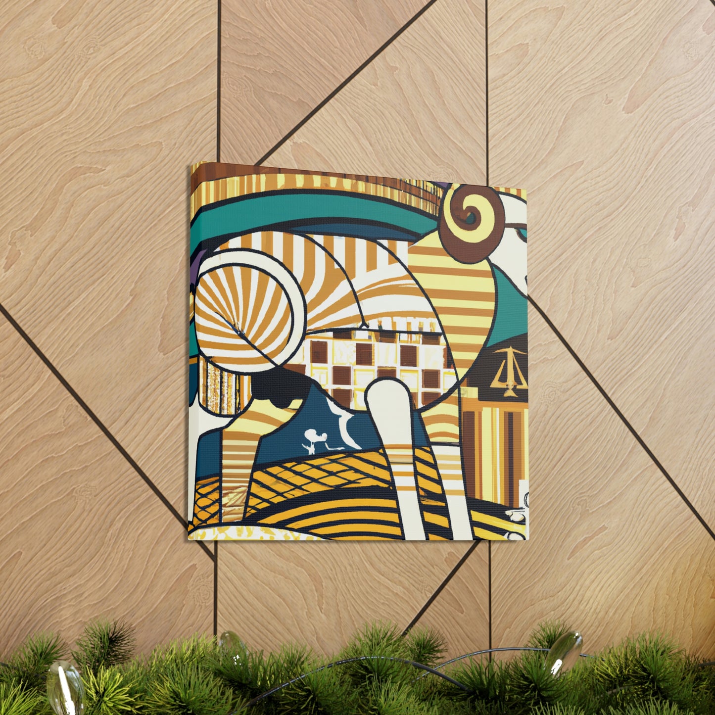 Lamb in Art Deco - Canvas