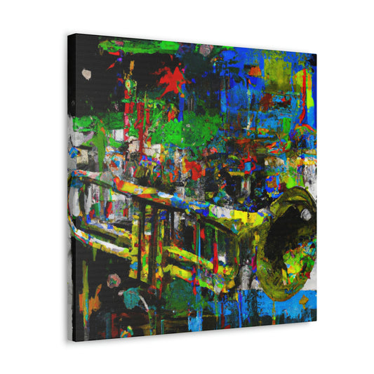 "Trombone in Expressionism" - Canvas