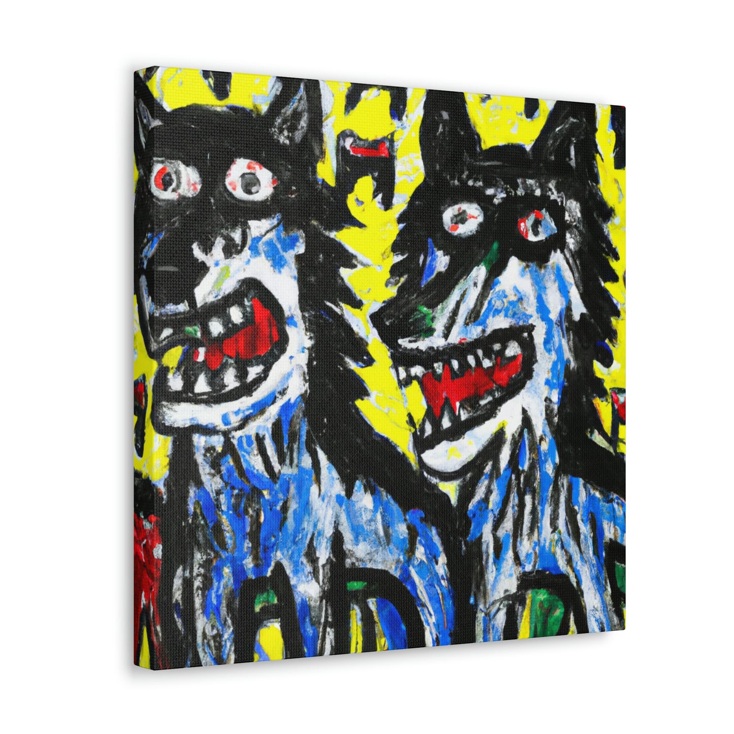 "Wolves in Moonlight" - Canvas