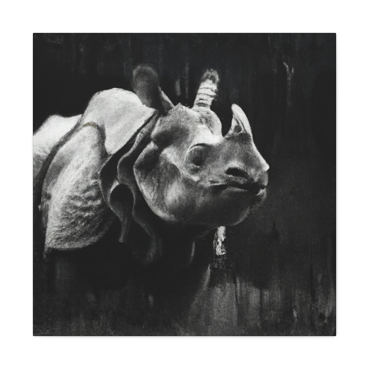 Rhino Majestic Splendor - Canvas