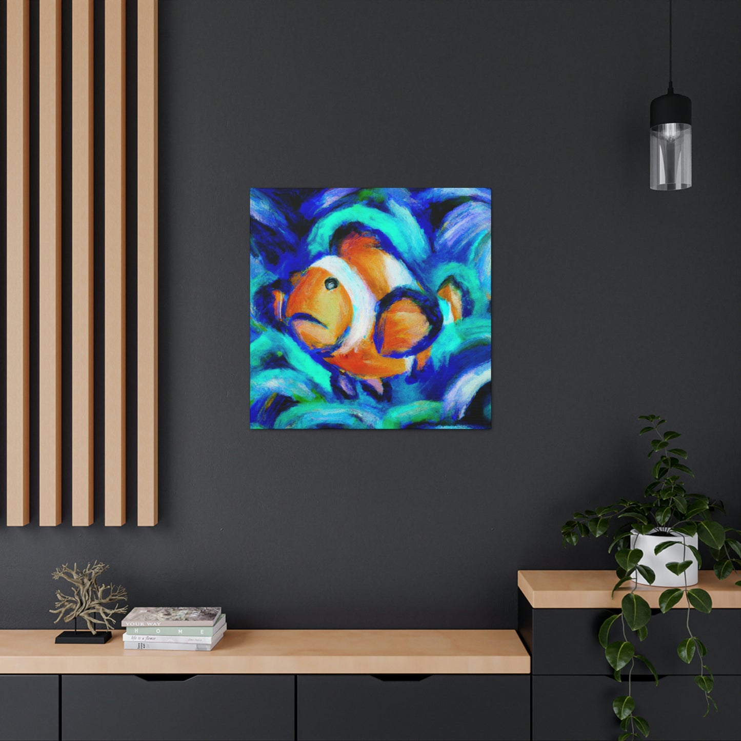 Clownfish in Expressionism - Canvas