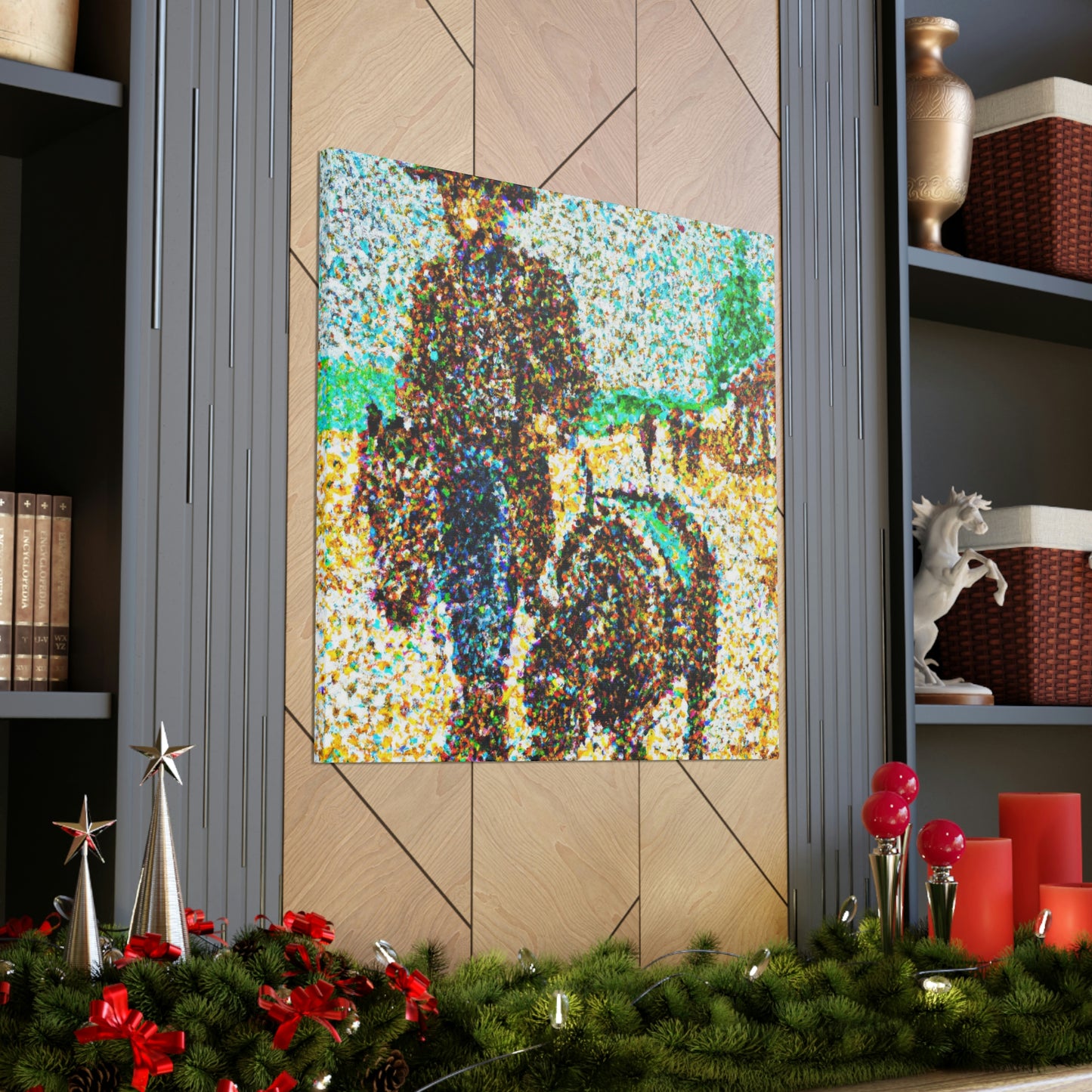 Frontier Town Mosaic - Canvas