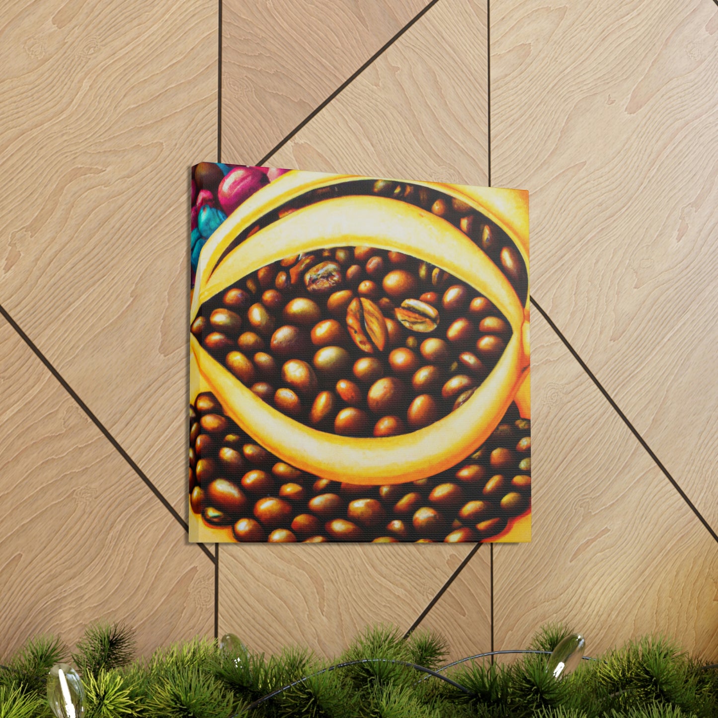 "Coffee Beans Dreamscape" - Canvas