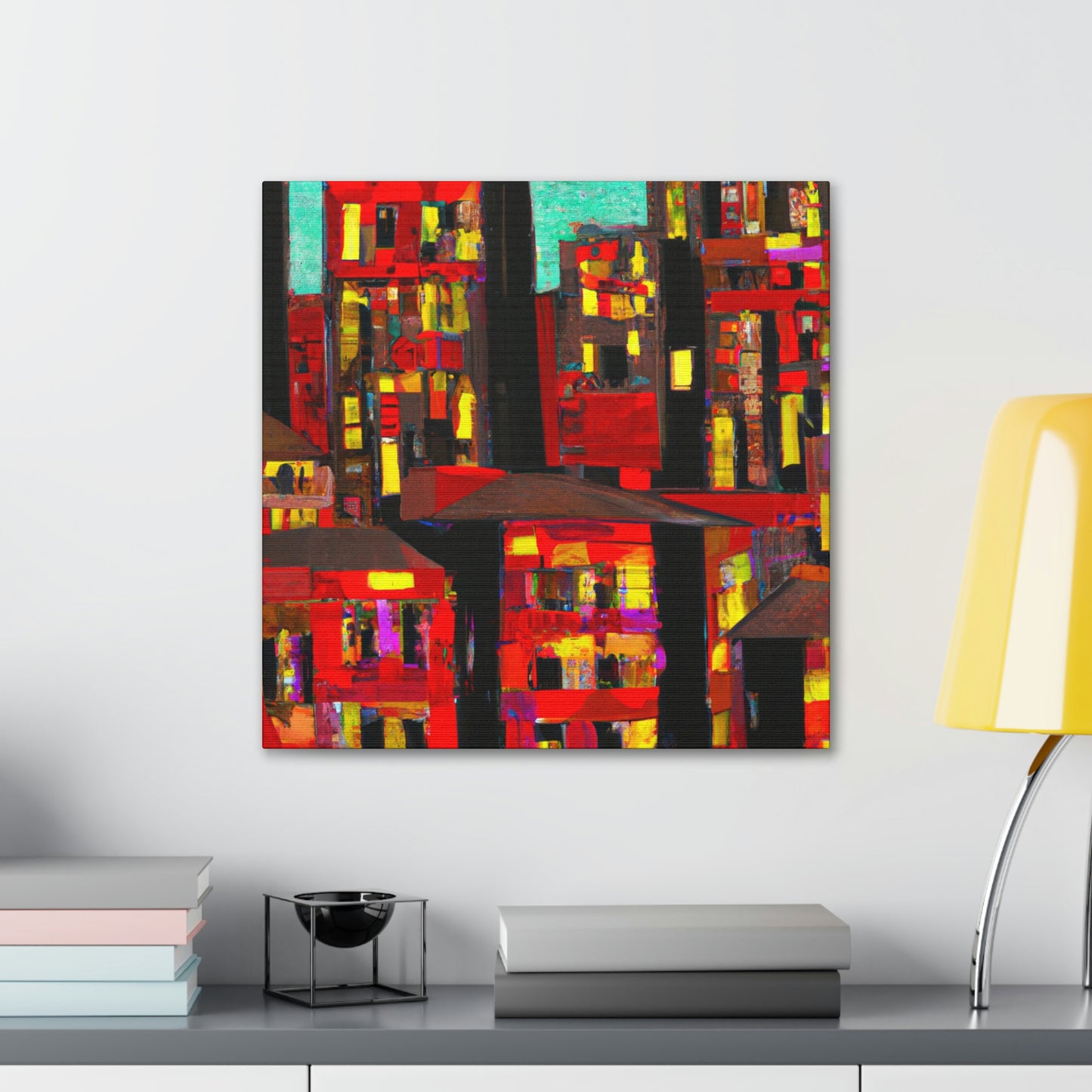 "Minimalist Expressionist Scene" - Canvas