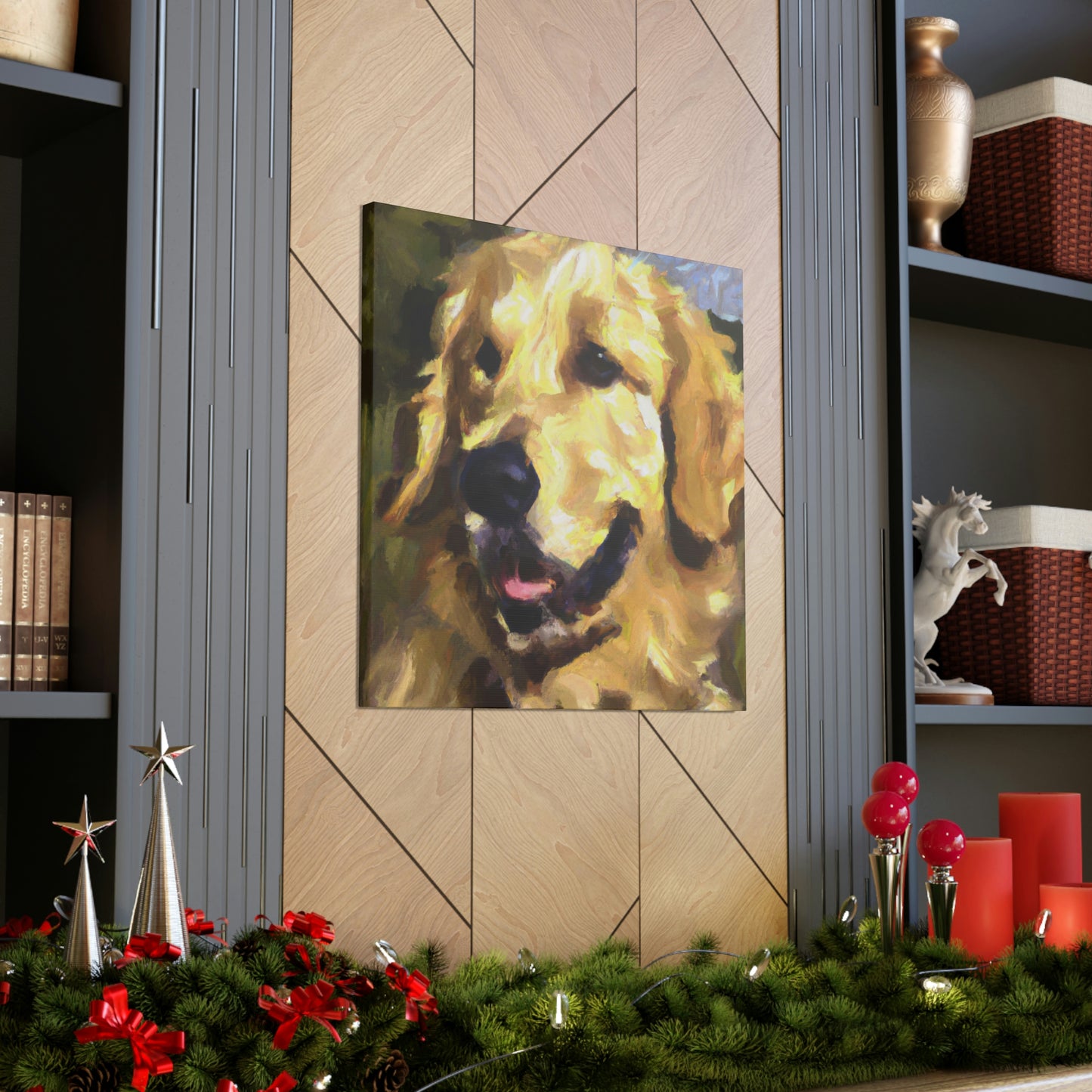 Golden Retriever Surrealism - Canvas