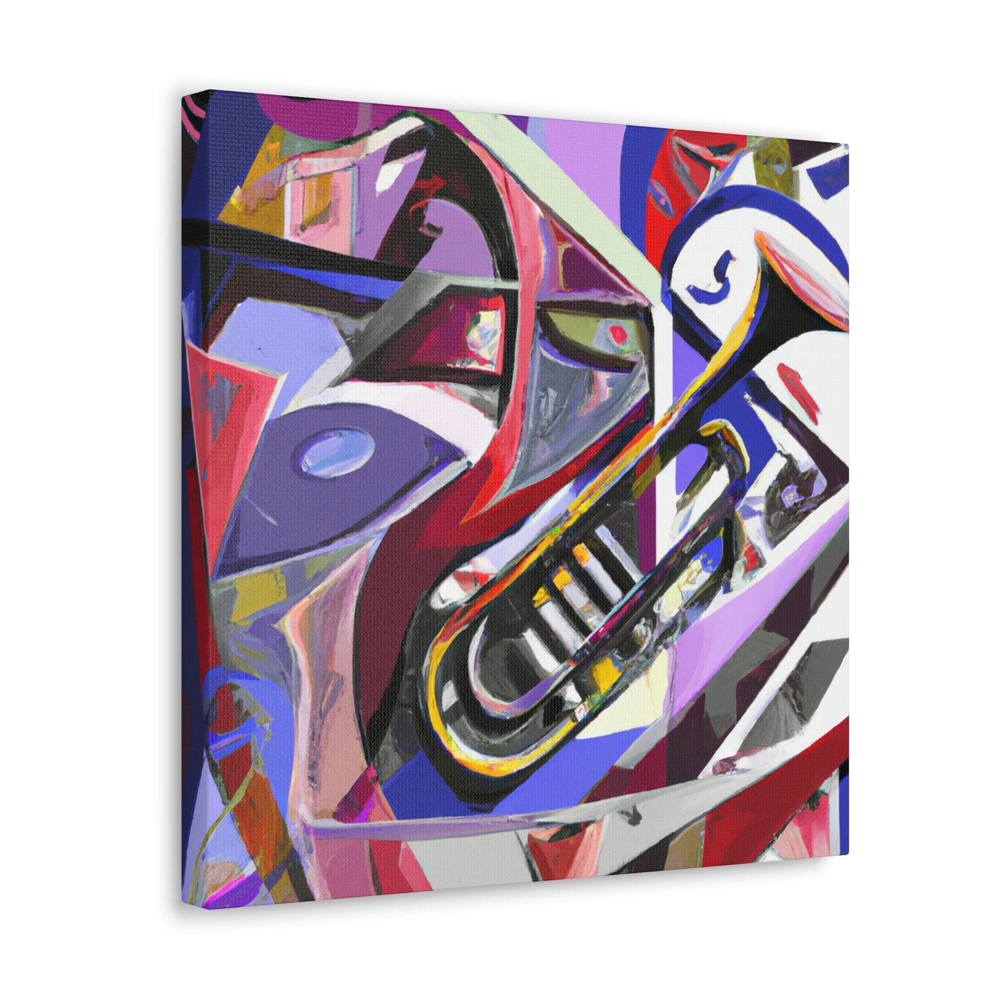 Trombone in Abstract. - Canvas