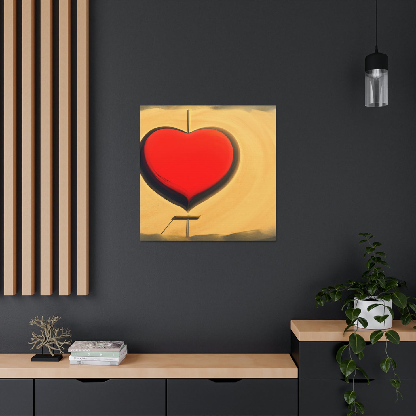 Heart in the Sand - Canvas