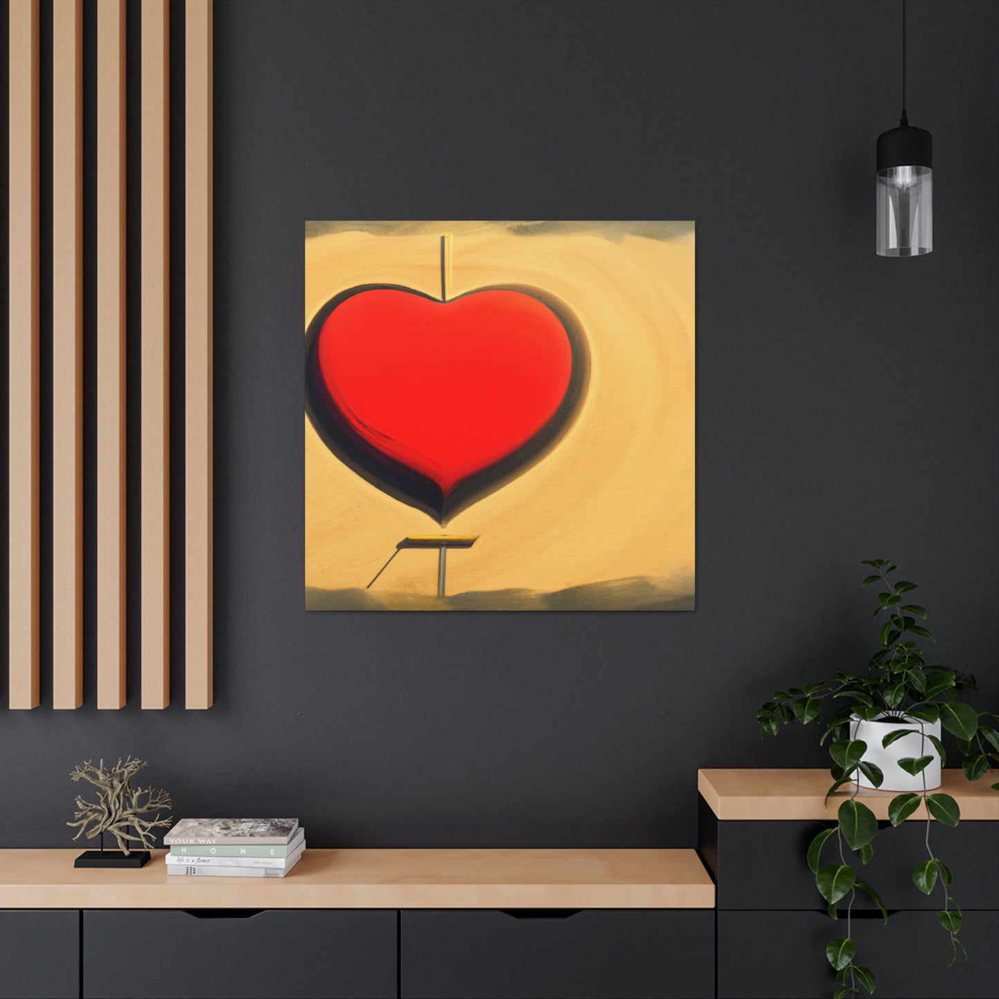 Heart in the Sand - Canvas