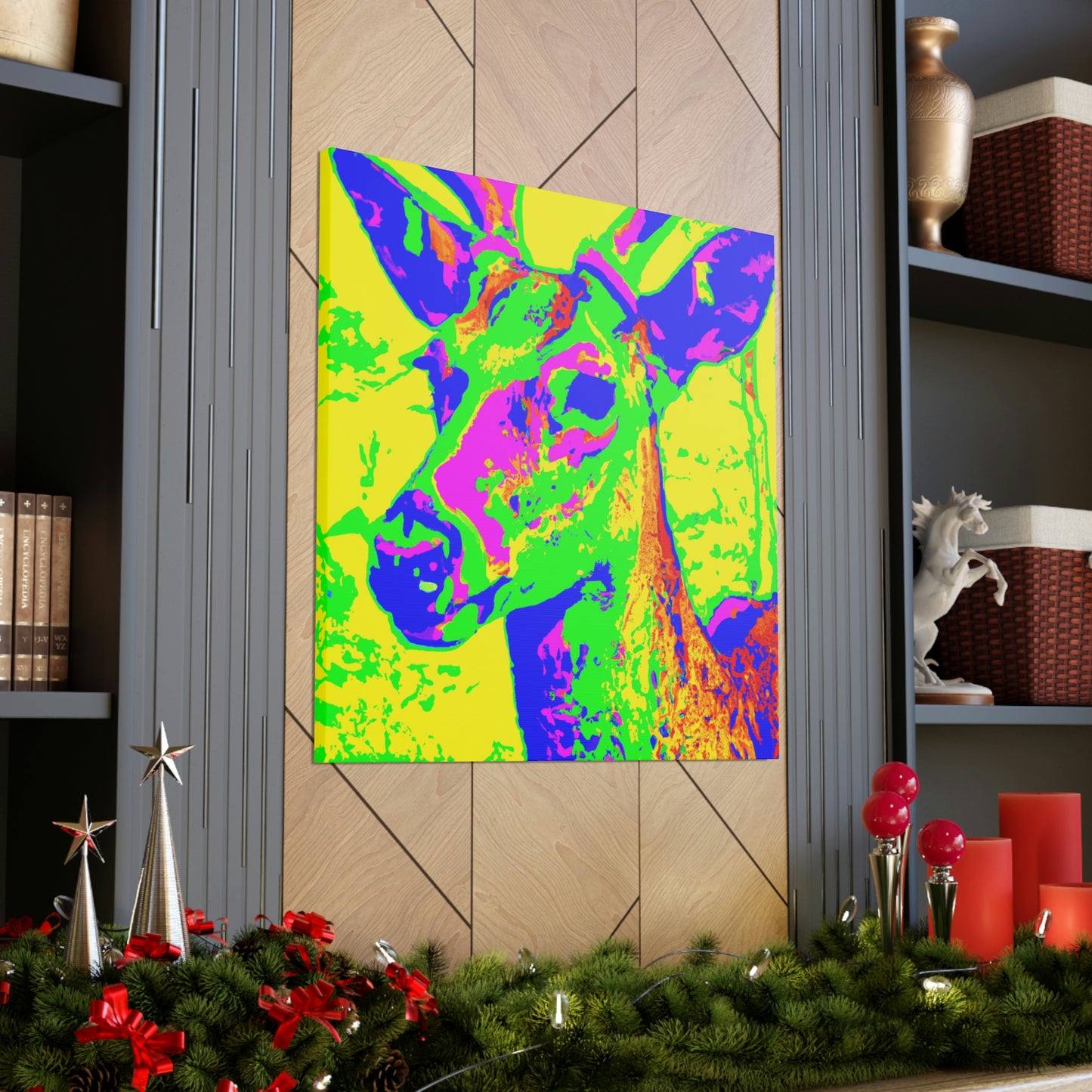 Whitetail Deer Pop Art - Canvas