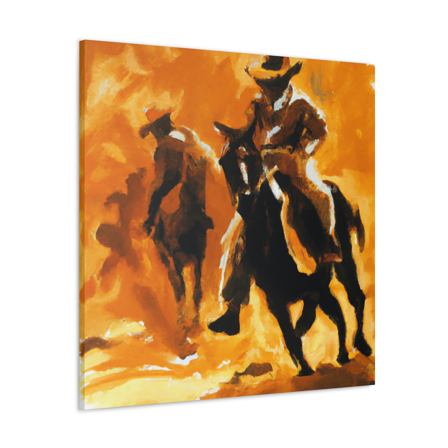 Rodeo Wild West Scene - Canvas