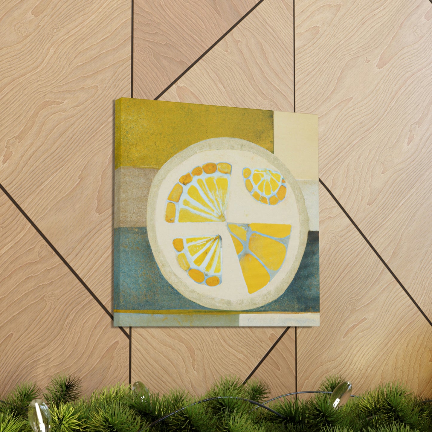 Lemons in Art Deco - Canvas