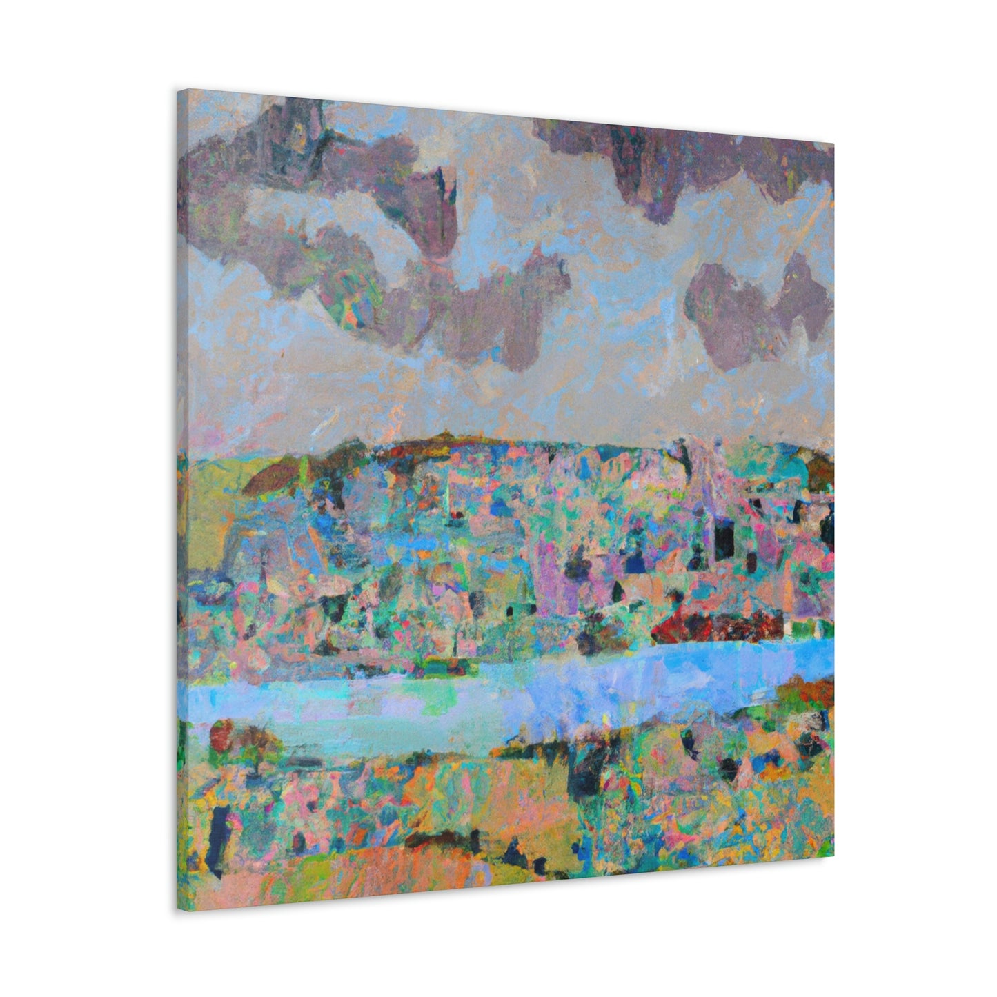 "Lakeside Abstraction Expression" - Canvas