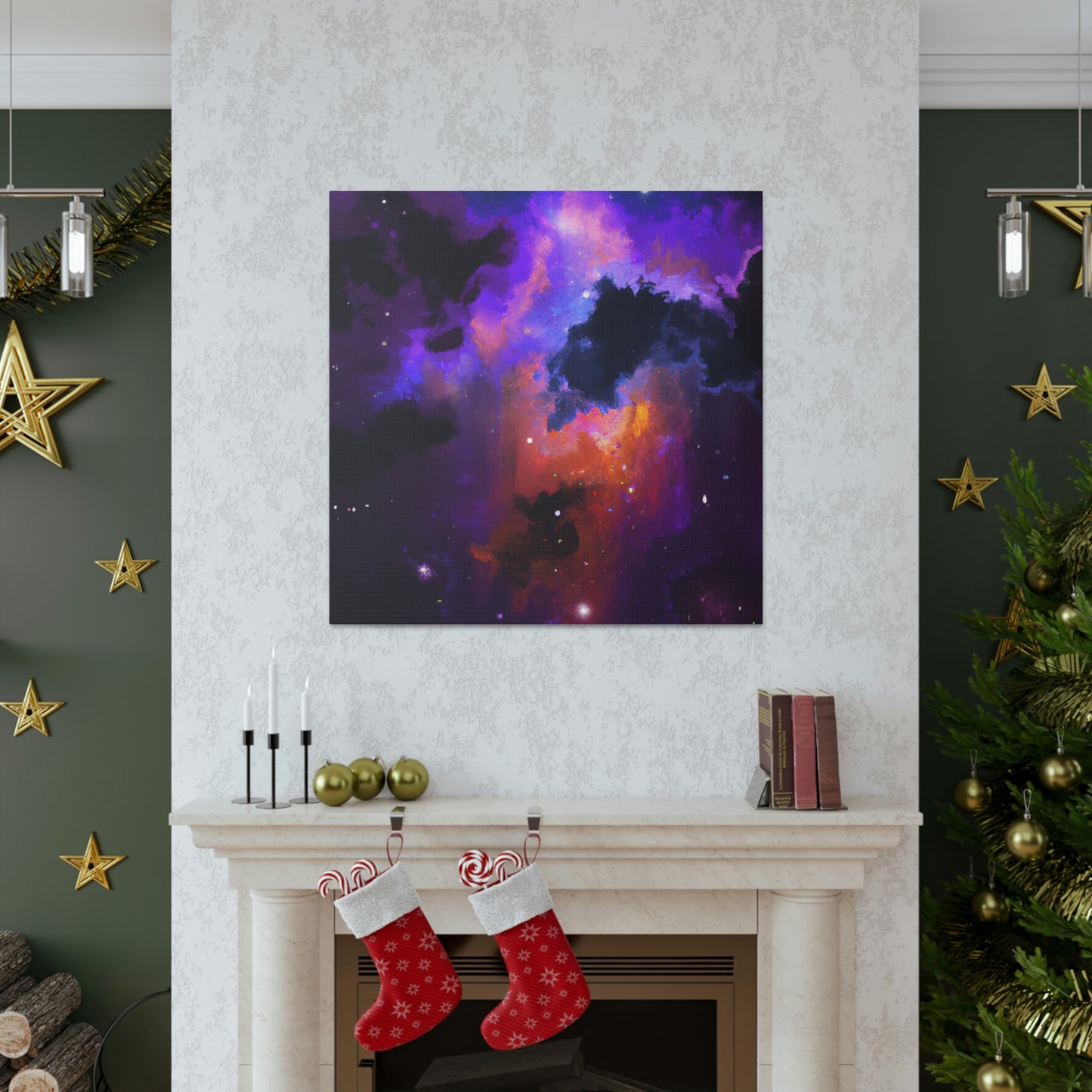 "A Cosmic Nebula Vision" - Canvas