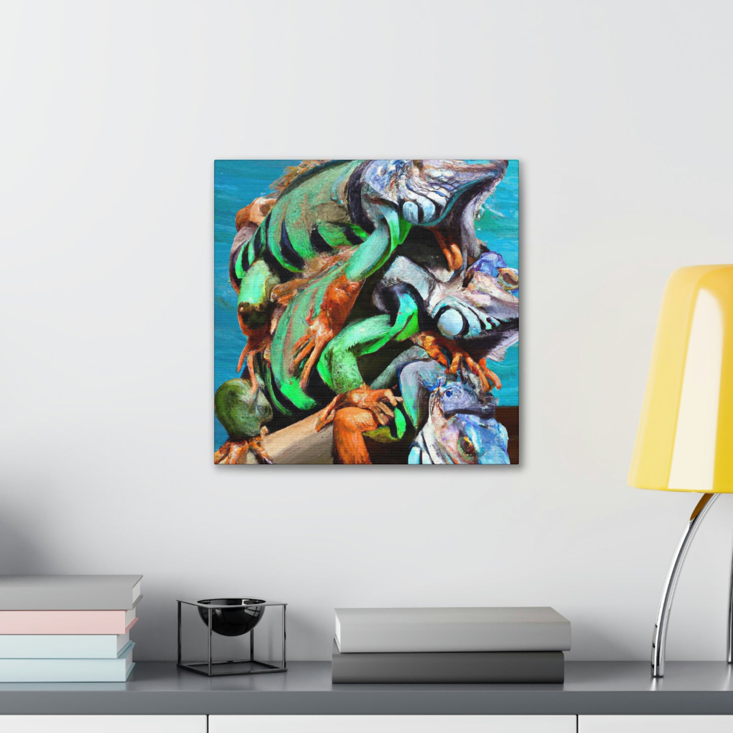 Iguanas Dream Surreal - Canvas