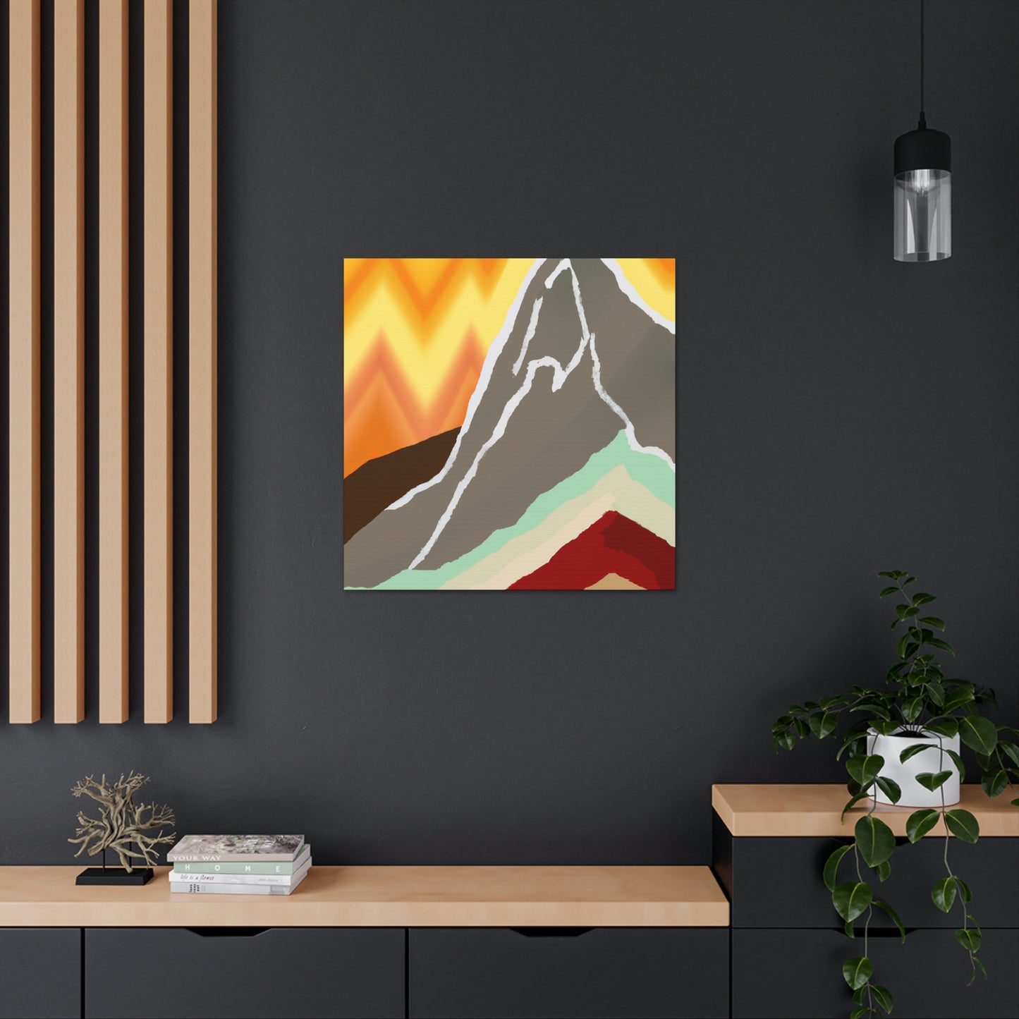 "Mountainous Abstract Dream" - Canvas